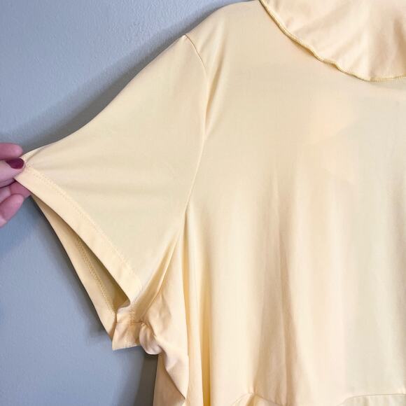 Vintage BFA Classics Yellow Open Front Shrug Cardi Size 3X - Picture 2 of 7